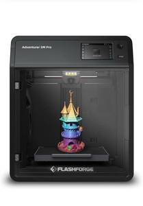 lot 4015 image: FLASHFORGE Adventurer 5M Pro 3D Printer with 1 Click Auto Printing System, 600mms High-Speed, Core XY All-Metal Structure, Upgraded V2.5 Hotend, Quick Change 0.6 Hotend, Anti Vibration Feet, Upgraded Spool Holder, 220x220x220mm 3D Printer Retail $599