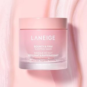 lot 4016 image: LANEIGE Bouncy and Firm Sleeping Mask Revitalize, Smooth, Peony & Collagen Complex, Barrier-Boosting Hydration