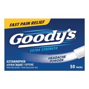 lot 4024 image: Goodys Pain Relief Powders, Extra Strength Headache Powder, 50 ct (Pack of 1)