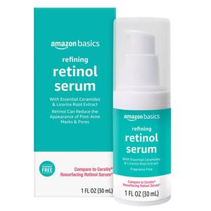 lot 4030 image: Amazon Basics Refining Retinol Serum, 1 Fluid Ounce, 1-Pack