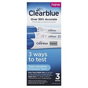 lot 4034 image: Clearblue Triple Assurance Pregnancy Test Kit, Home Pregnancy Tests, 3 Ways to Test, 3 Ct