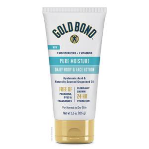 lot 4040 image: Gold Bond Pure Moisture Lotion, 5.5 oz., Ultra-Lightweight Daily Body & Face Lotion