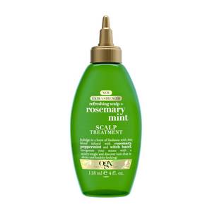 lot 4052 image: OGX Extra Strength Refreshing Scalp  Rosemary Mint Scalp Treatment, Refreshing Scalp Treatment to Help Remove Scalp Buildup, Minty Leave-In Dry Scalp Treatment for Shiny Hair, 4 fl. Oz