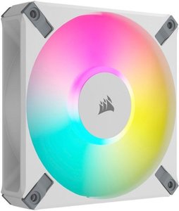 lot 4054 image: CORSAIR AF120 RGB ELITE 120mm Computer Case Fan with AirGuide Technology White