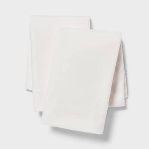 lot 4077 image: Standard Microfiber Pillow Cases Ivory - Room Essentials 2-Pack, Polyester, 170 Thread Count, OEKO-TEX Certified