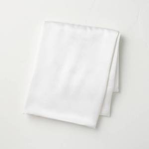 lot 4079 image: Standard Solid Silk Pillowcase White - Casaluna Hand Wash, Satin Construction, OEKO-TEX Certified
