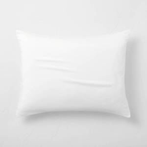lot 4101 image: Standard Lyocell Cotton Blend Comforter Sham White - Casaluna OEKO-TEX Certified, Zipper Closure, 220 Thread Count