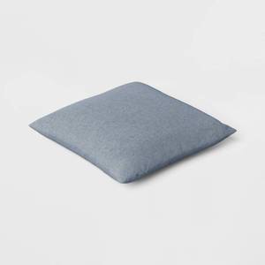 lot 4102 image: 16X16 2pk Reversible Woven CottonPolyester Square Throw Pillow Covers Navy - Room Essentials Jacquard Design, Indoor Use, Zipper Closure