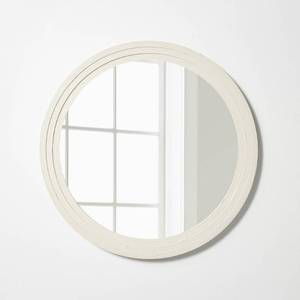 lot 4168 image: 28 Plaster Circle Wall Mirror - Threshold designed with Studio McGee