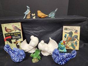lot 346 image: Bird Figurines and Books