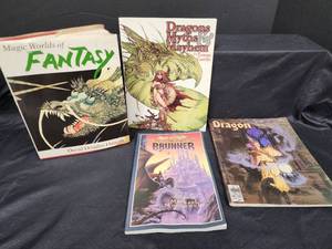 lot 379 image: Fantasy Books and Drawings of Dragons and more