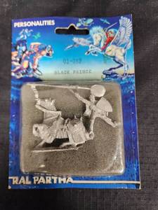 lot 384 image: Ral Partha Pewter Figurine Black Prince 01-082