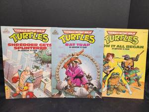 lot 394 image: 3 Unused Condition Teenage Mutant Ninja Coloring Books