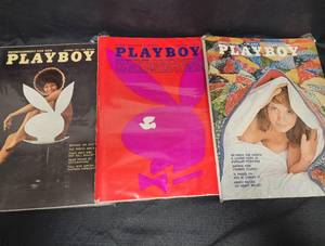 lot 405 image: 3 PLAYBOY Magazines 1971 Issues