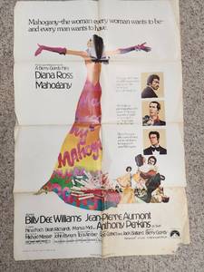 lot 292 image: 27x40 Original 1975 Mahogany Movie Poster