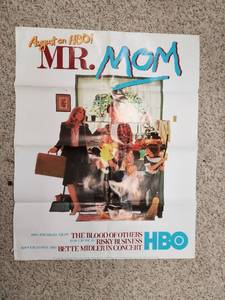 lot 310 image: 22x27 Vintage HBO Mr. Mom Movie Promotional Poster