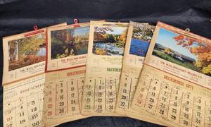 lot 315 image: Vintage Wall-Rogalsky Elevator Company Calendars 1960s