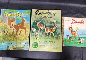 lot 323 image: Vintage Disney Bambi Book Collection