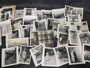 lot 123 image: Vintage Black and White Photographs- Military