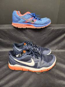 lot 156 image: 2 Pairs of Nike Athletic Shoes. Nike Free TR size 11 and Nike Zoom Pegasus 29 size 10.5 - Womens