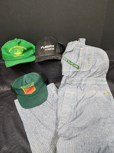 lot 161 image: KEY Coveralls and Hats- see pics for size