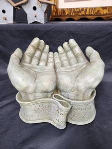 lot 173 image: Praying Hands Inspirational Sculpture and More