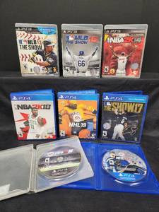 lot 201 image: Group of 8 PS3 and PS4 Assorted Sports Games