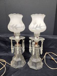 lot 478 image: Pair of Vintage Boudoir Art Deco Period Lamps