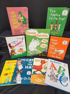 lot 502 image: Nine Hardcover Childrens Books by Dr. Seuss