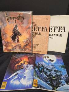 lot 504 image: Fantasy Calendars with Art Work by Frank Frazetta