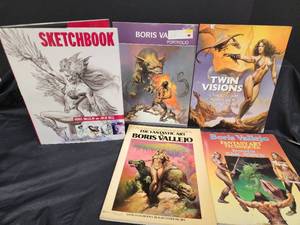 lot 526 image: Vintage Fantasy Art Books by Boris Vallejo