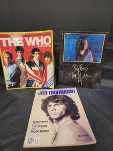 lot 529 image: THE WHO, PINK FLOYD and JIM MORRISON Books and Magazine