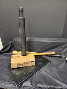 lot 552 image: Official McGregor Tee, 3 New T-Balls and 2 Wood Bats