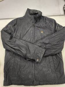 lot 576 image: Key Work Wear Brown Duck Canvas Hooded Jacket and Dockers Black Jacket