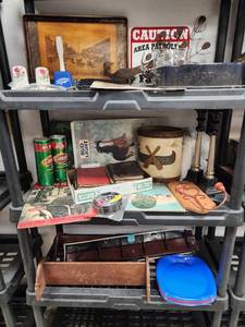 lot 583 image: Assortment of Miscellaneous Items- Shelf not included