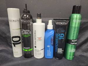 lot 590 image: Redken, Tresemme, Paul Mitchell and Eufora Hair Styling Products