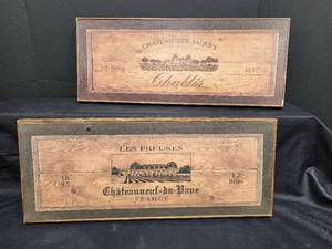 lot 642 image: Vintage French Wine Crate Pictures