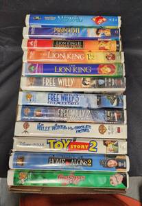 lot 51 image: Vintage Disney VHS Movie Collection - The Little Mermaid, Lion King, Toy Story & More