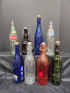 lot 54 image: Vintage Glass Bottle Collection - Coca-Cola, Pepsi, and Specialty Bottles
