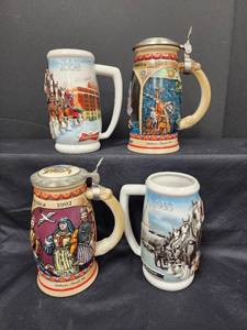lot 56 image: Budweiser Commemorative Beer Steins Collection 1933-2008