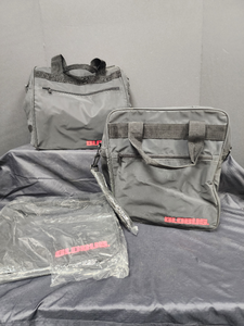 lot 660 image: Black Nylon Carry Bags w Shoulder Strap and Address Label