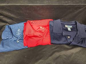 lot 667 image: XL Golf Polo Shirt Lot - Turtleson, F&G Tech, Jos A Bank