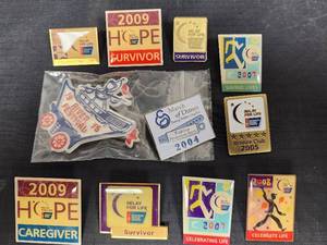 lot 83 image: American Cancer Society Relay for Life Pin Collection 2004-2009