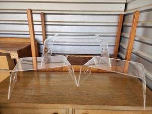 lot 99 image: Clear Acrylic Display Risers - Set of 3