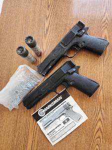 lot 709 image: 2 - Marksman BB Repeater Air Pistols Model 10101010X .177 Cal with Accessories
