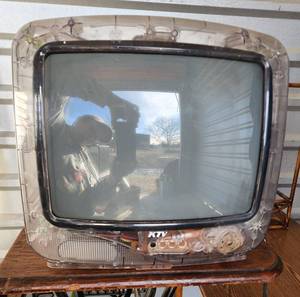 lot 715 image: KTV Clear Shell CRT Television 13in (untested)