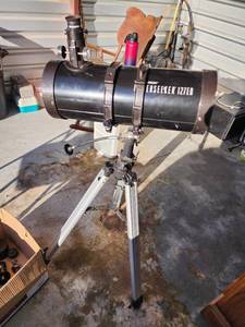 lot 719 image: Celestron PowerSeeker 127EQ Reflector Telescope with Tripod Mount