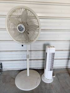 lot 830 image: Lasko Pedestal Fan and Tower Fan