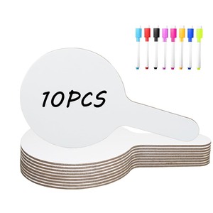 lot 7627009 image: ZPOYOT 18Pcs Dry Erase Answer Paddles with Markers Thickened Handheld Double Sided Paddles Mini White Boards Small Dry Erase Signs Auction Paddles for Students Classroom Bidding Voting Games