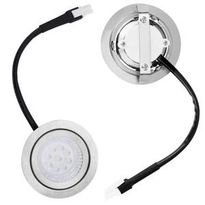 lot 7627010 image: Gosknor 2pcs Range Hood Light Bulbs, Stainless Steel Range Hood LED Light Recessed Kitchen Light Bulb Replacement DC 12V 6500K Range Hood Light Accessories for Stove Kitchen Range Hood